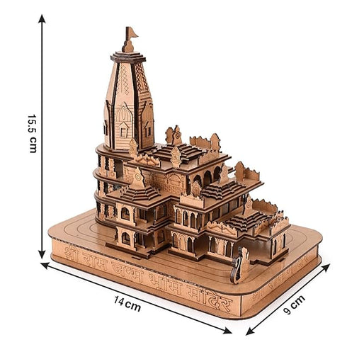 Ram Mandir Ayodhya 3D Model Temple with Light
